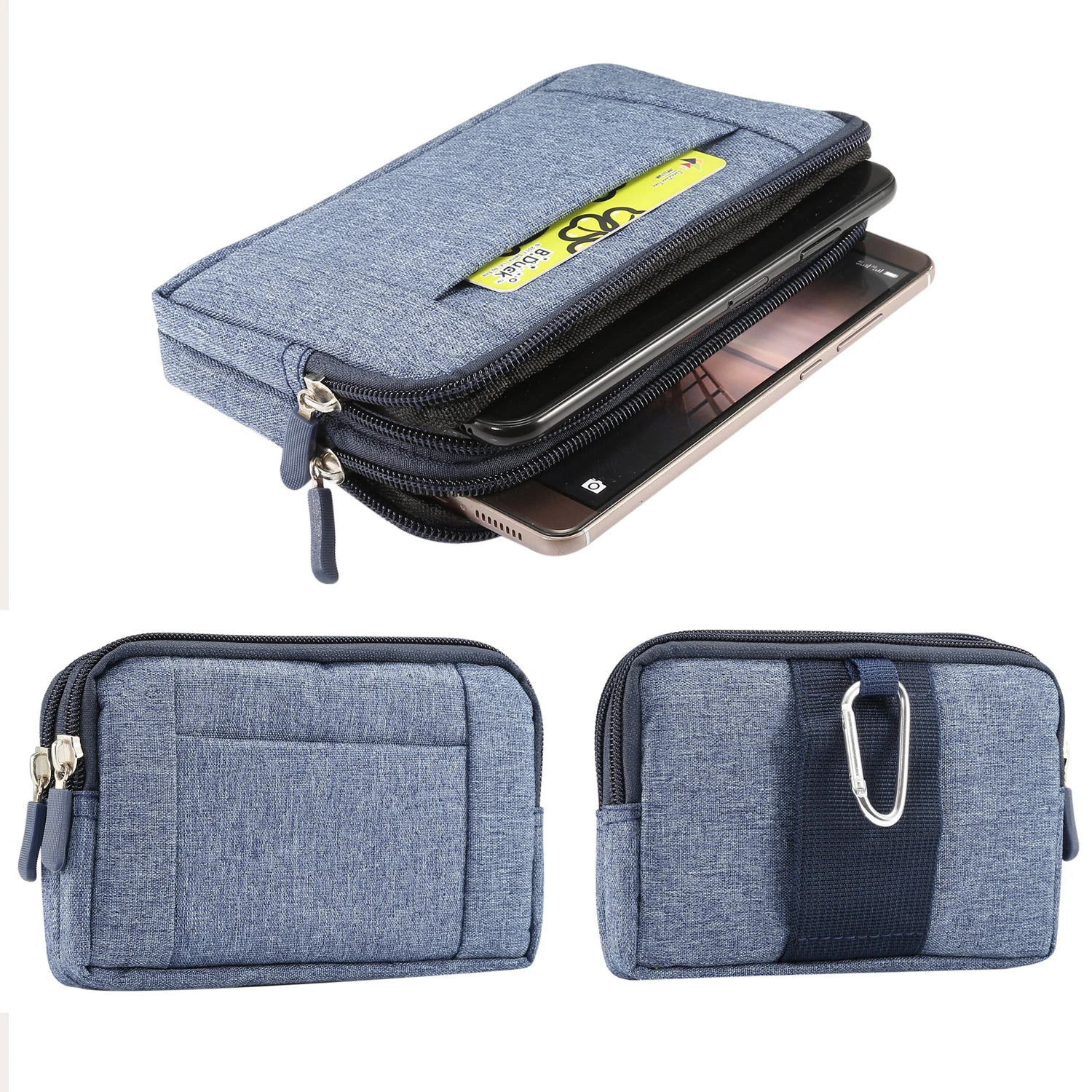 Universal Denim Phone Case Pouch for iPhone Samsung Huawei Xiaomi Redmi Waist Bags Belt Clip Cover iphone case phone case