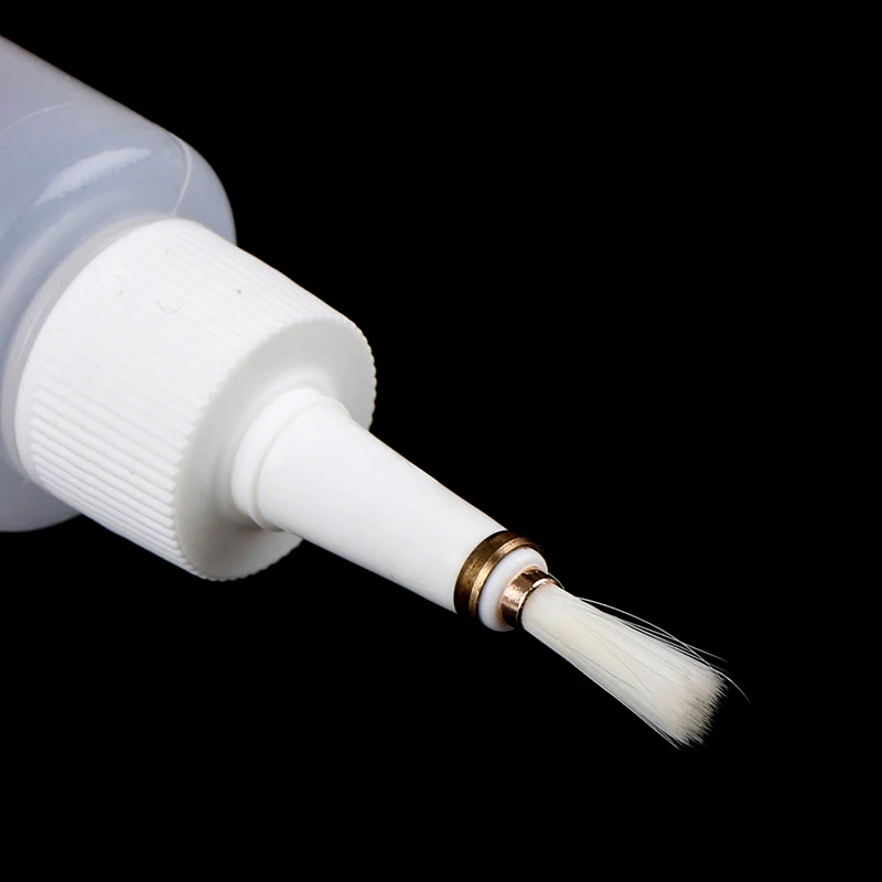 50ml Plastic Clear Liquid Alcohol Bottle Rosin Solder Flux Paste Bottle Dropper With Brush For Welding Repair Tools
