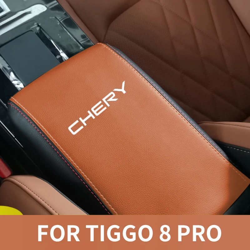 Car Center Control Armrest Box Microfiber Leather Car Accessories Interior Automobiles Parts For Chery TIGGO 8 Pro 2021 2022