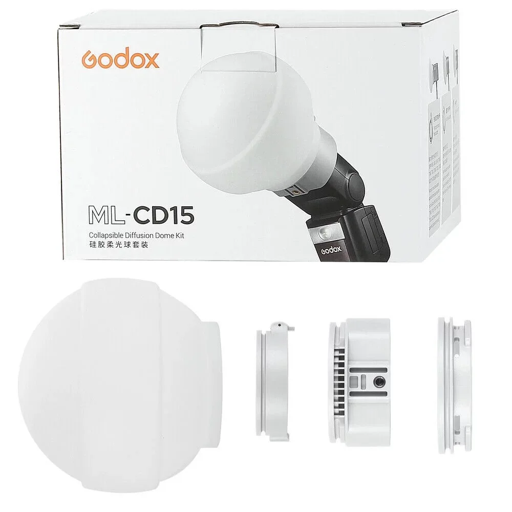 N2W portable silicone soft light ball ML-CD15 for Godox V1 Series AD100Pro AD200Pro AD300Pro compatible with Godox flash