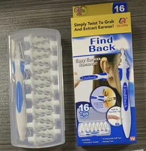  Ear Wax Cleaner Remover Ear Cleaner Silicone Soft Spiral Ear Wax Removal Tool with 16 Replacement Heads 