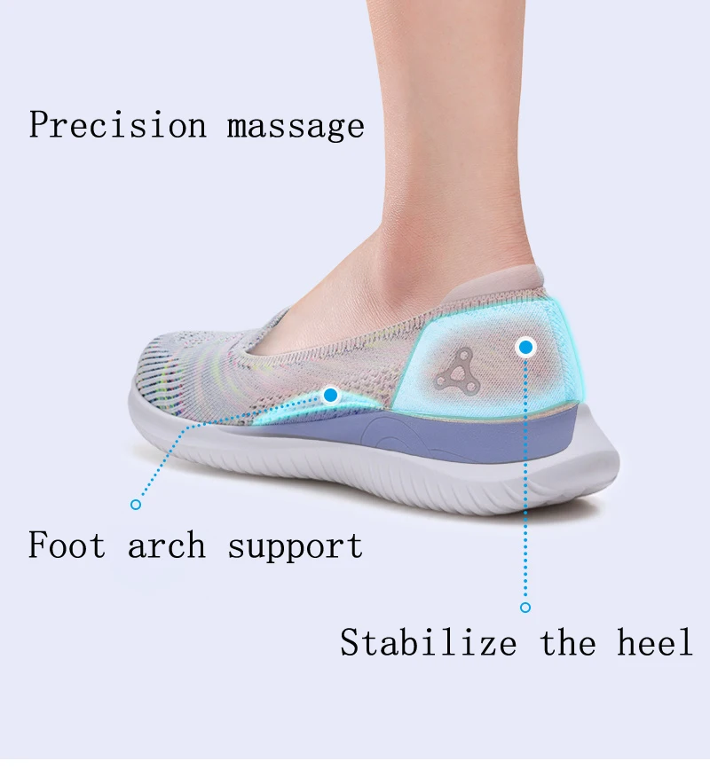 2022 Light Snakers Sport Summer Running Shoes for Women Luxury Brand High Quality Mesh Slip Massage Magnetic Health Care Shoes