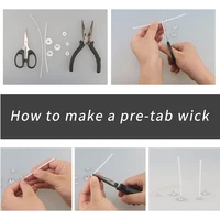 100PCS Candle Wick Tabs Metal Sustainer Tabs Multi-Purpose Candle Wick Base 20/16/14/12.5mm for Wide Variety Wicks Candle DIY 4