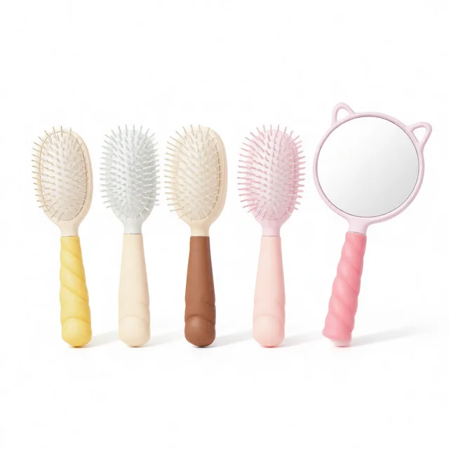 Versatile Hair Styling Comb Selection Plastic Beauty Tools Mirror Collection Travel Portable Lightweight Grooming Aid 1