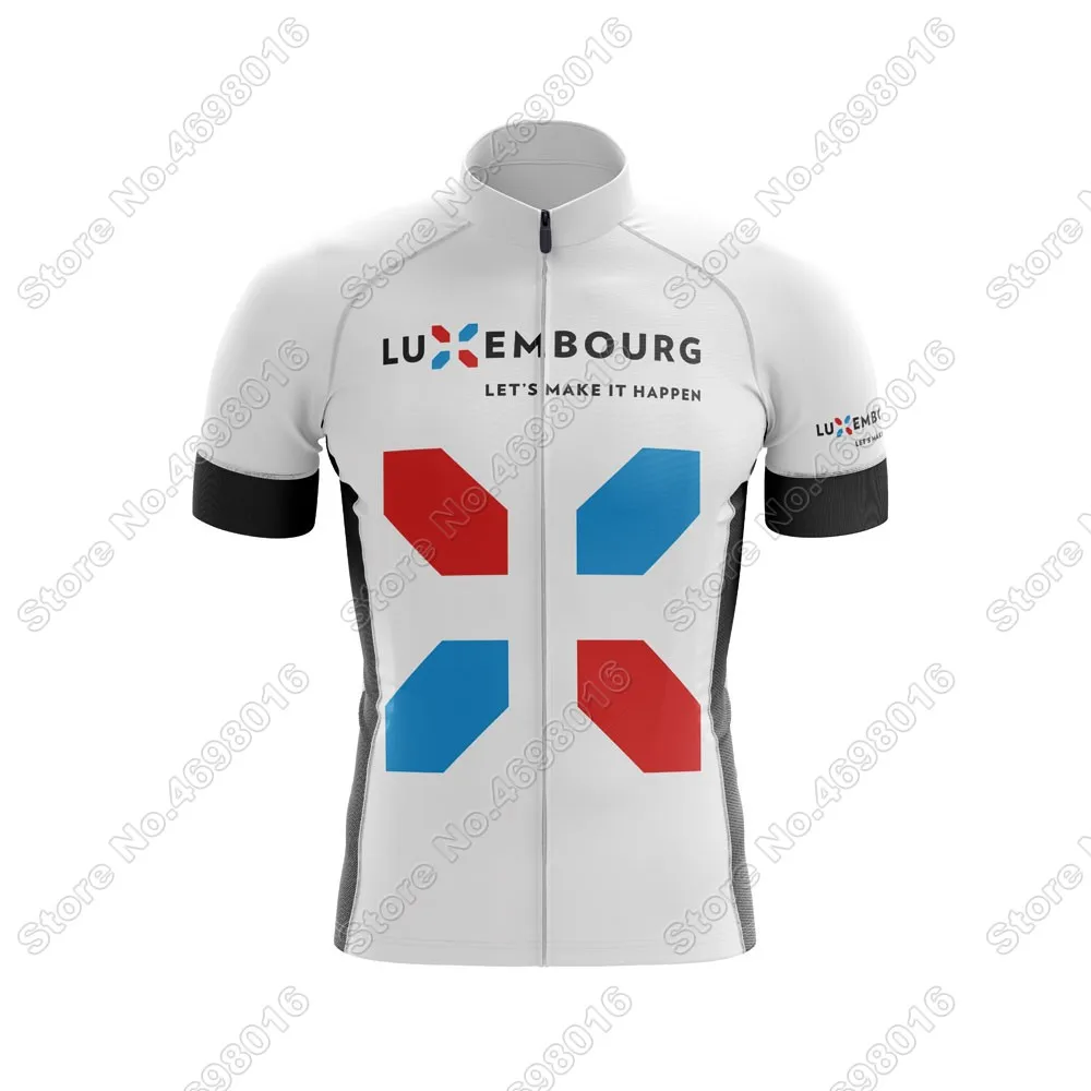 Luxembourg Cycling Jerseys Pro Team Short Sleeve Jersey Set Summer Men Road Bike Clothing MTB Wear Ropa Ciclismo Maillot