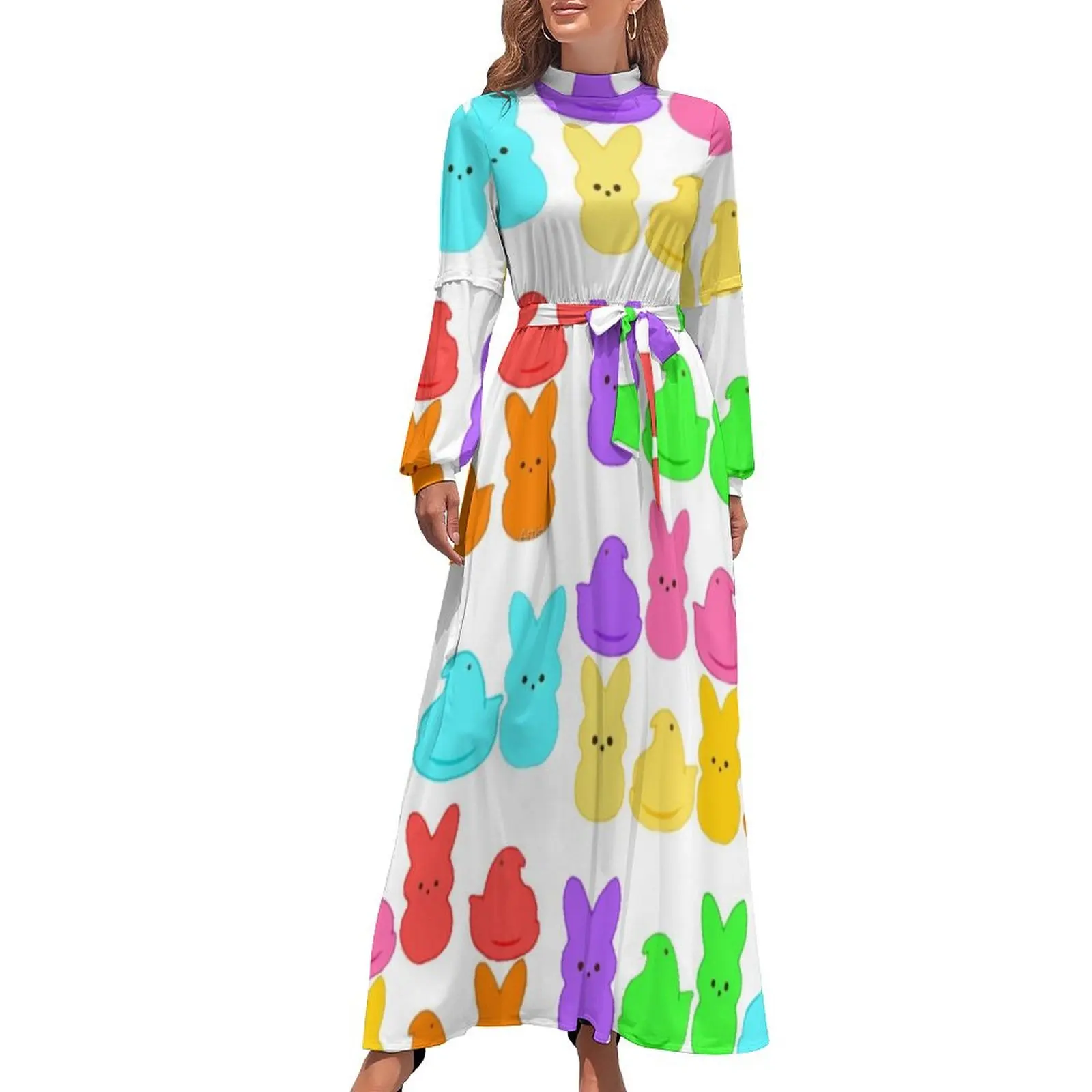 thumbnail image 1 of ¡Amigos de Pascua! Vestido largo Vestidos largos Vestido suelto de verano Vestidos de noche para mujer Vestidos largos para mujer, 1 of 5