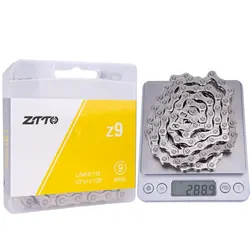 Premium ZTTO Multi-Speed Bicycle Chain - Golden Finish for Mountain & Road Bikes (9s silver L)