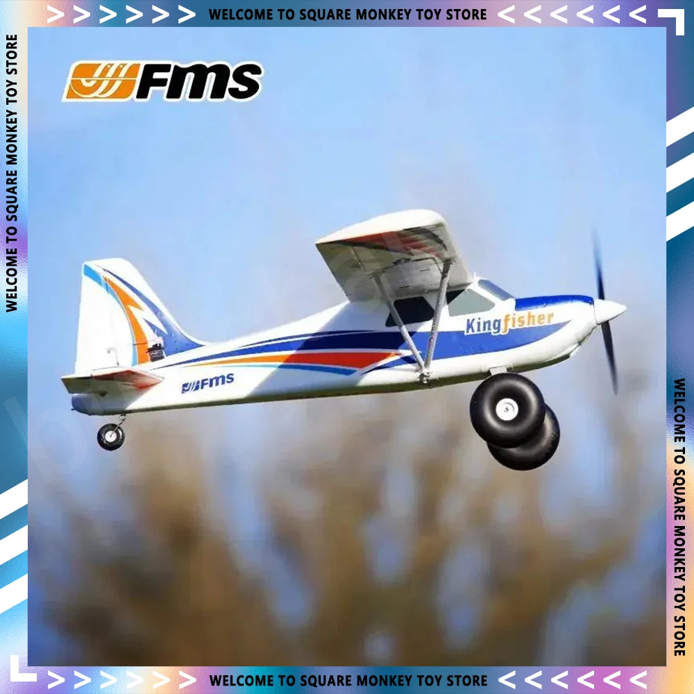 

FMS Kingfisher 1400mm RC Aircraft Toys Model Entry Radio Controlled Level Model Fixed Wing Aircraft Trainer Aircraft Decora Gift