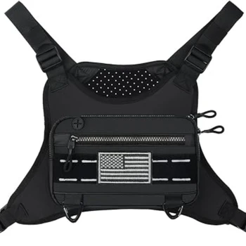 Borsa da petto sportiva per uomo e donna, borsa a tracolla per corsa con porta telefono integrato per allenamenti, sci, ciclismo ed escursionismo, accessori per moto