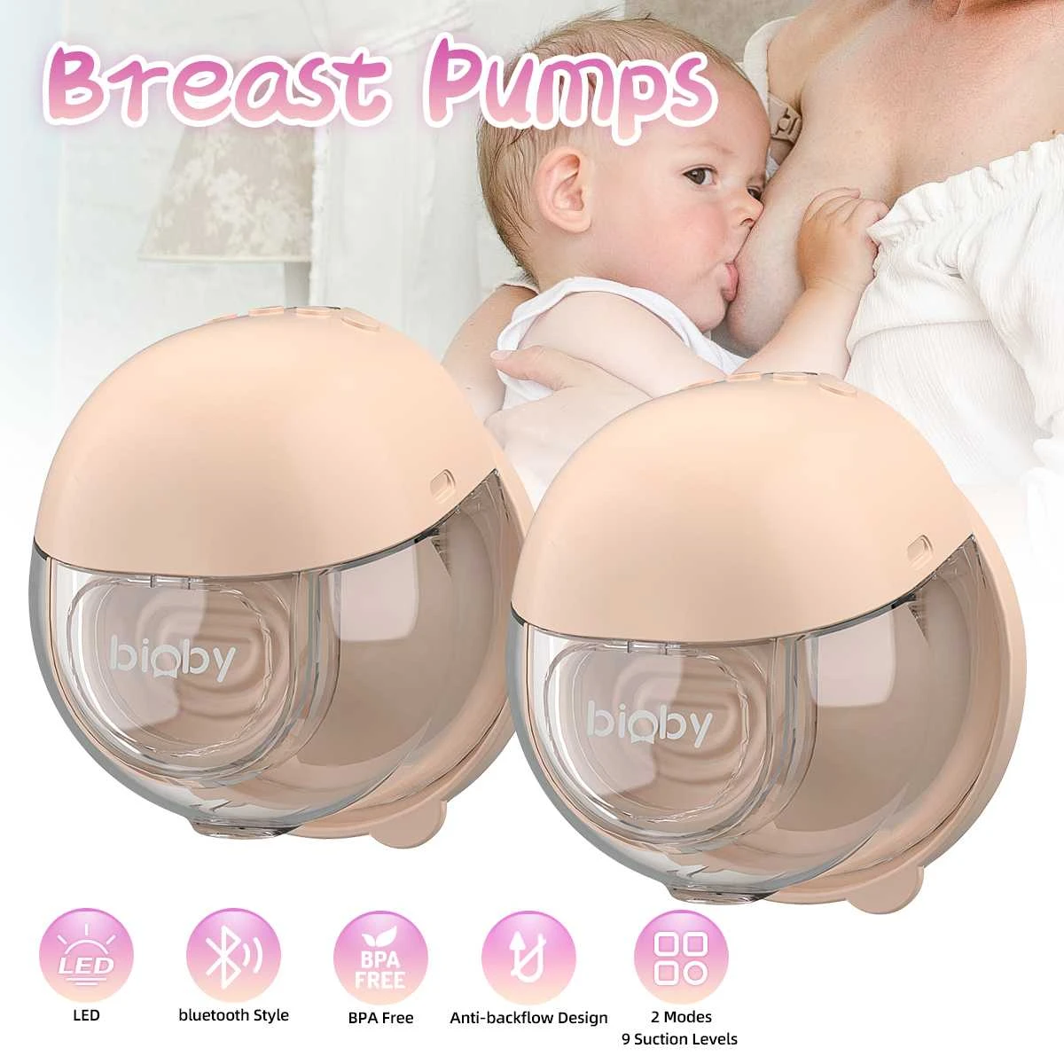hands free electric breast pump Bioby Electric Breast Pump Hand Free Baby Portable Wearable BPA free Comfort Breastfeeding Milk Extractor Baby Accessories NEW affordable electric breast pump