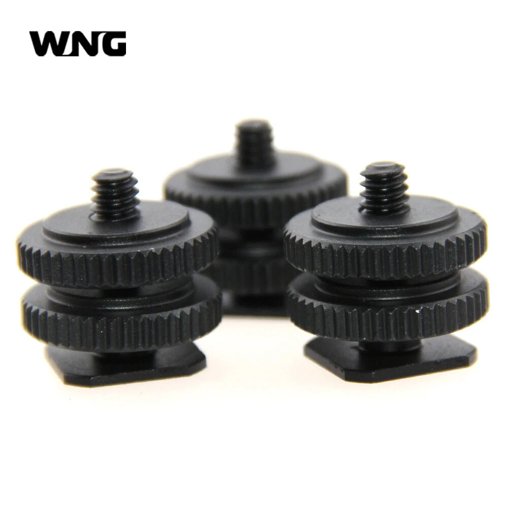 3x 1/4" Hot Cold Shoe Mount Holder For DSLR Camera Light Microphone