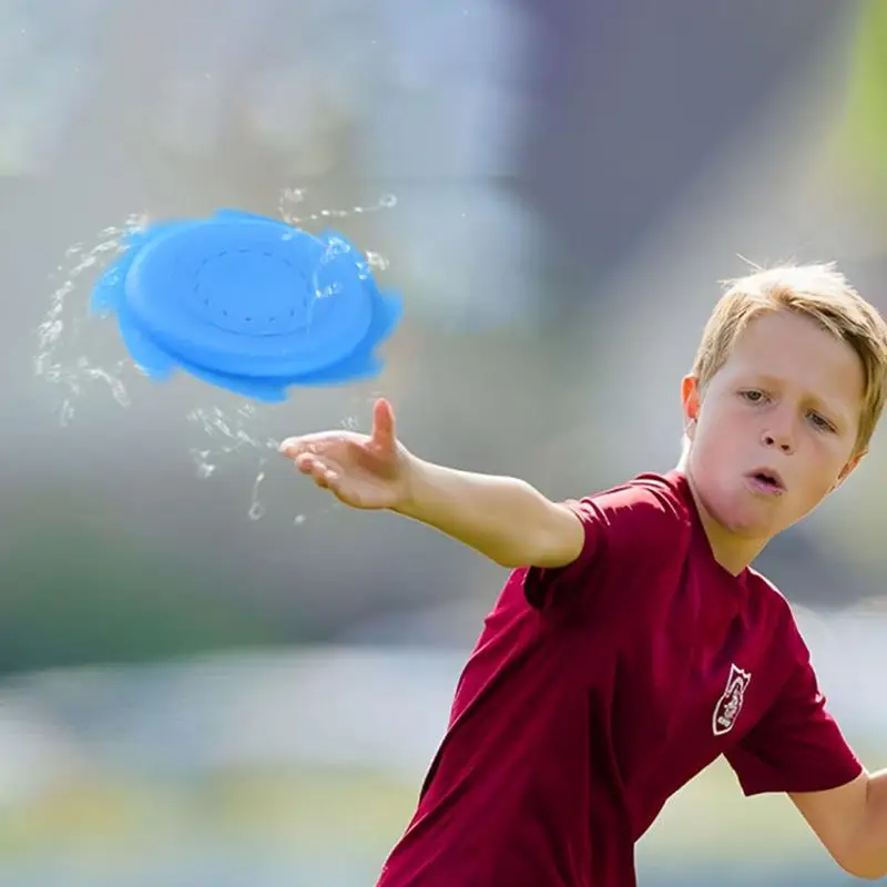 Zacht Vliegende Schijf Zwembad Spatten Achtertuin Spelletjes Speelgoed Helder Spatten Siliconen Vliegende Schijf Speelgoed Voor Zwembaden Families Zwembad Feest Plezier