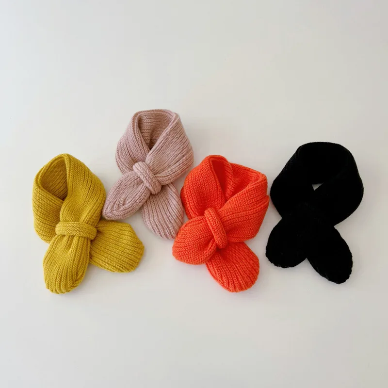 1-5 Years Children's Scarf Winter Korean Version Warm Knitting Boys and Girls Baby Scarf Kids Scarves