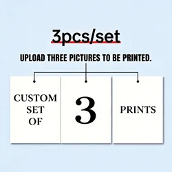 Personalized Canvas Prints - Customizable Wall Art for Home Decor and Special Occasions (3pcs)