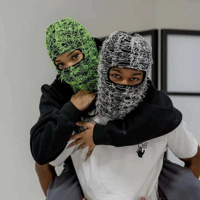 2024 New Full Face Cover Ski Mask Hat 3 Holes Balaclava Army