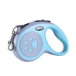 Durable Automatic Retractable Nylon Pet Leash, Extending Puppy Walking and Running Roulette - 3m (Blue)