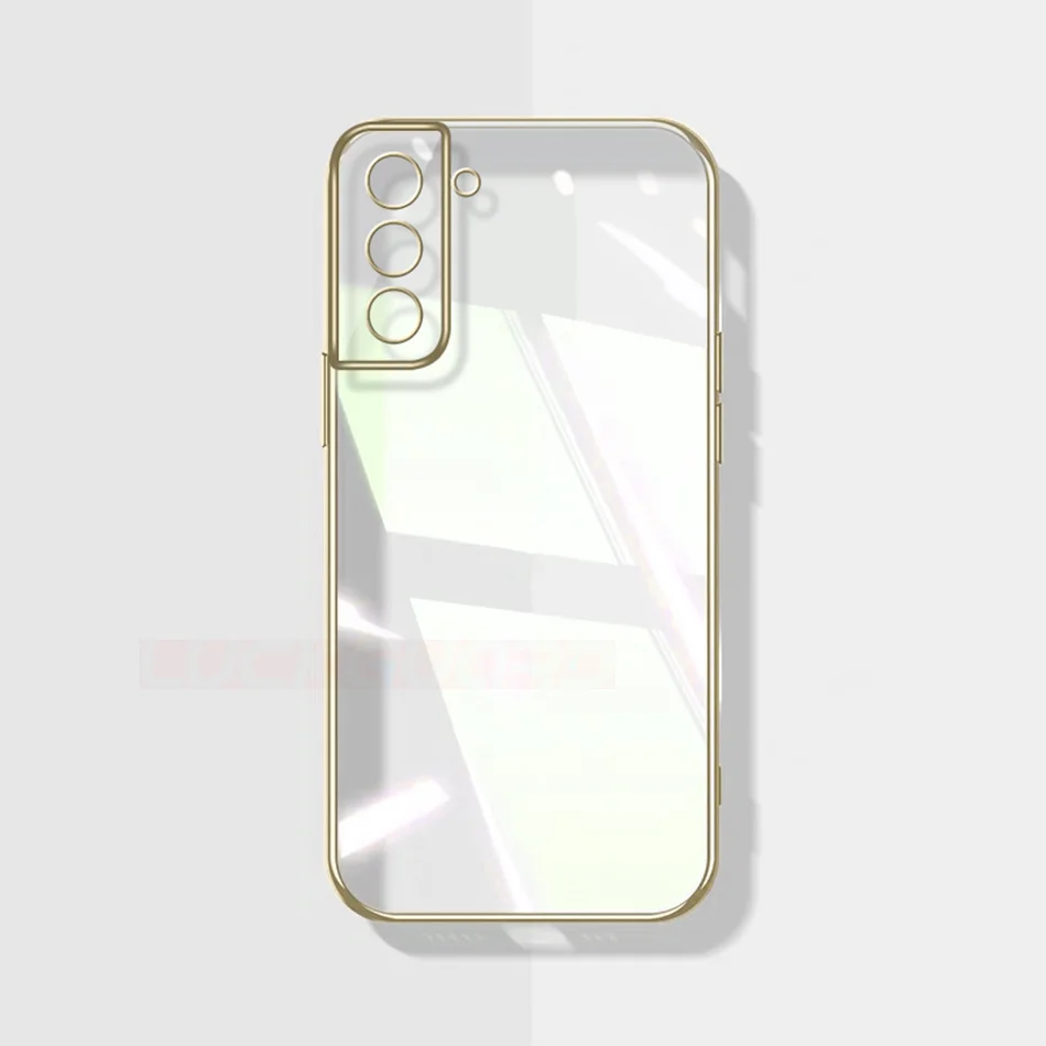 Clear Luxury Plating Bumper Shockproof TPU Phone Case