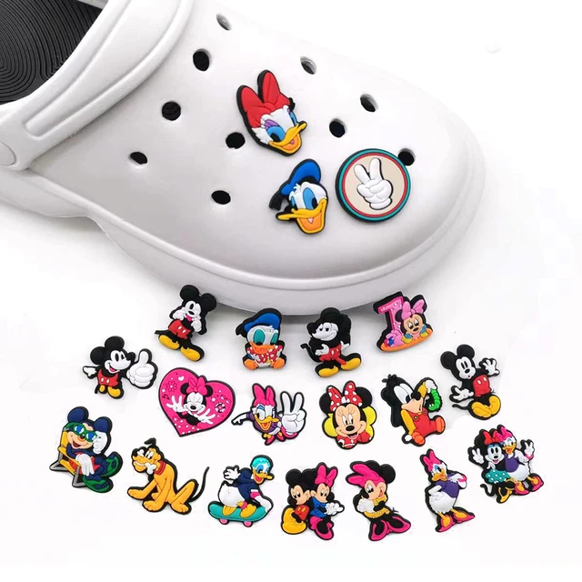 5/10 stücke Disney Mickey Mouse Schuhs chn allen Turnschuhe Zubehör PVC  Cartoons Dekorationen passen Krokodile verstopft Jungen Frauen Geschenke -  AliExpress