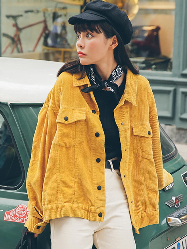 Vangull Spring Yellow Corduroy Jacket 