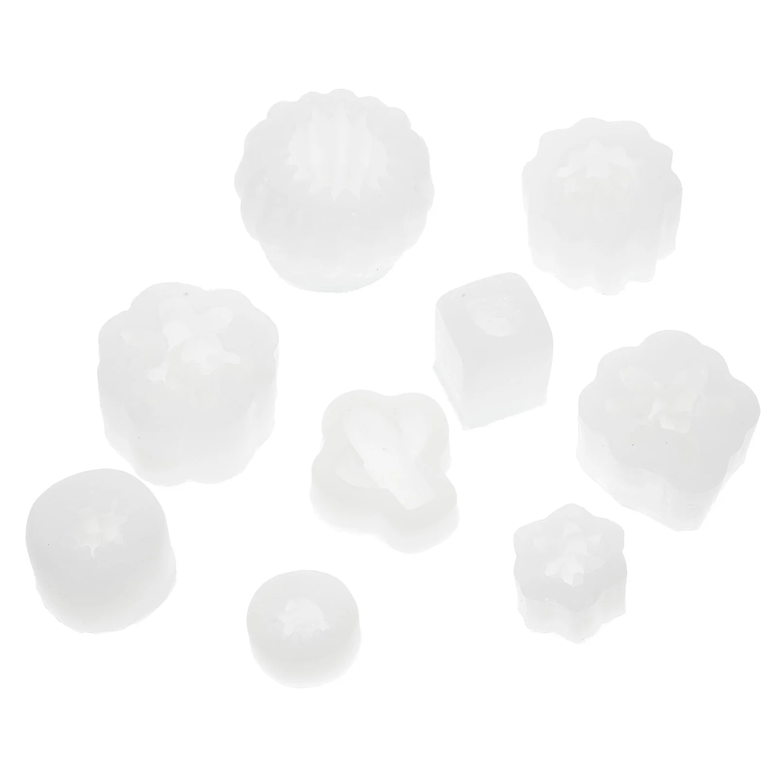 

9pcs Succulent Molding Silicone Molds 3D Succulent Cacti Making Molds