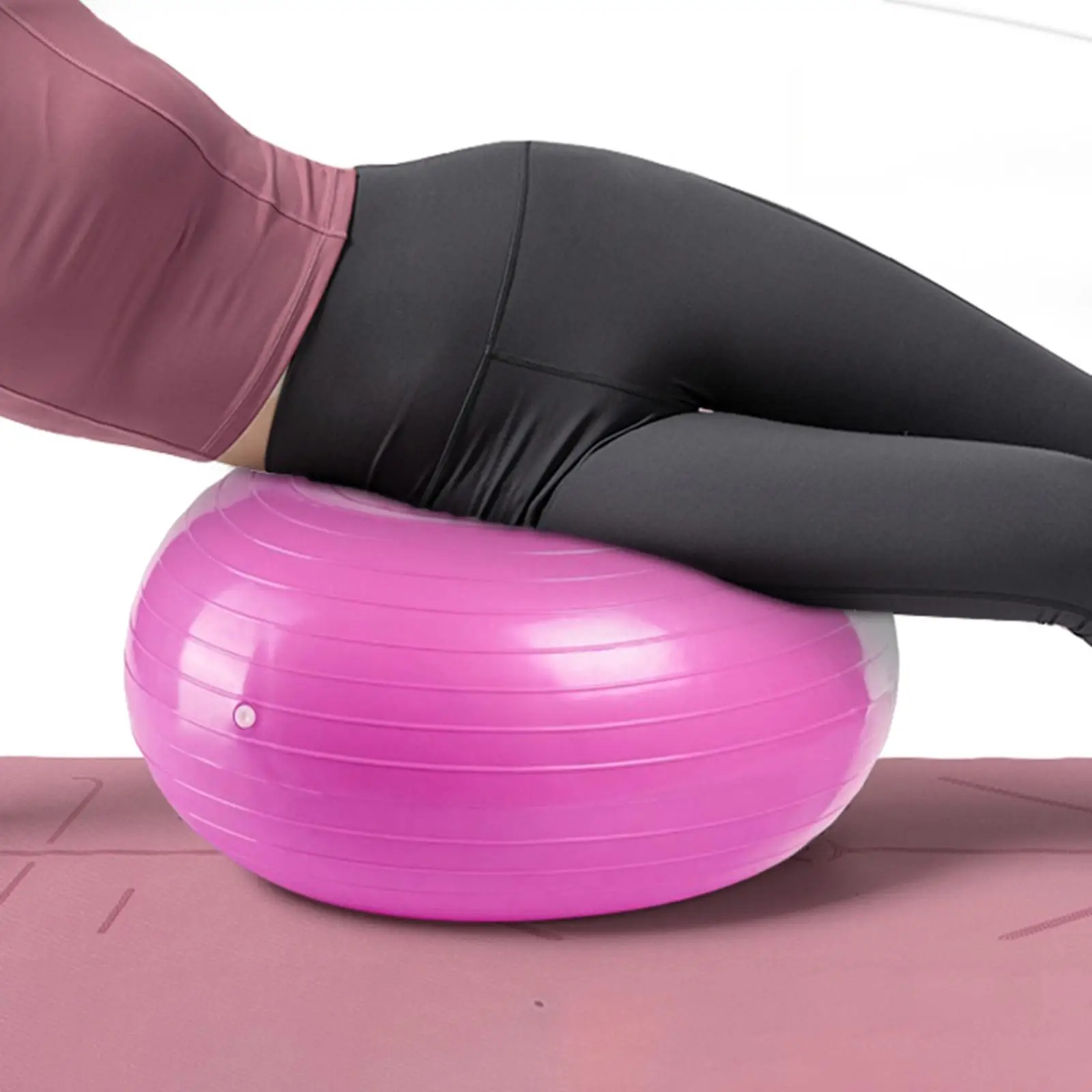 1x Fitness Ball Inflatable Thickening Aid Rhythmic Anti-Blast Strength Pilates