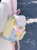 Personalized Mini Backpack 2023 New Travel Bag Cute Contrast Color Small Schoolbag Small Backpack Female Commuter 5