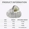 2021 Winter Long Plush Pet Cat Bed Round Cat Cushion Cat House Warm Cat Basket Cat Sleep Bag Cat Nest Kennel For Small Dog Cat 5