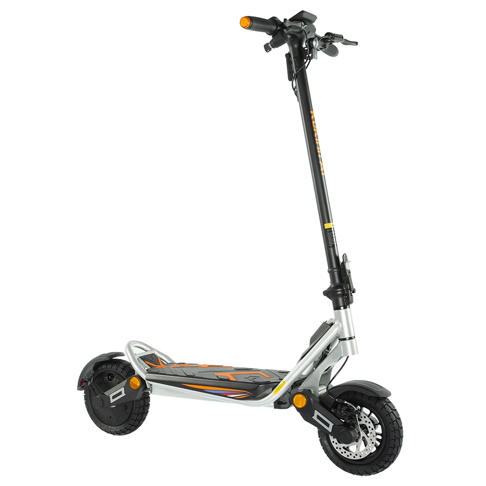 Scooter elettrico pieghevole Kukirin A1, motore da 800 W, batteria 48 V 13 Ah, pneumatico a vuoto da 10 pollici, velocità massima 45 km/h, portata 45 km, freno a disco - immagine 4