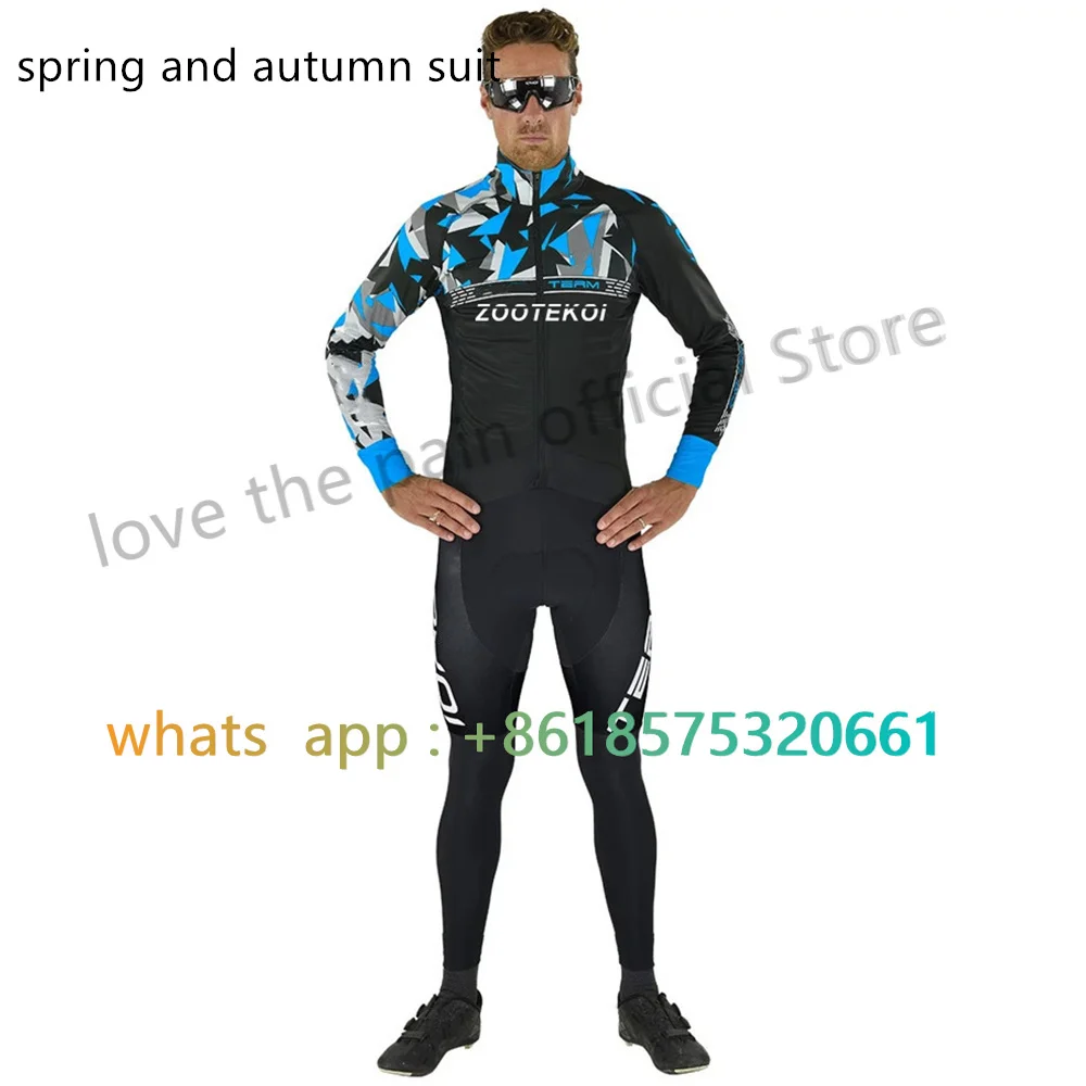 

Zootekoi Men Cycling Jersey Jacket Set Spring Autumn Thin Long Sleeve Outdoor Riding Bike Mtb Cycling Jerseys Set Ciclismo 2023