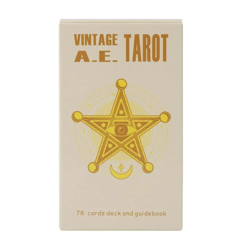

Vintage Tarot 78 Cards Oracle Cards Portable Psychological Deck Mysterious Divination Card Game Divination Tools Tarots