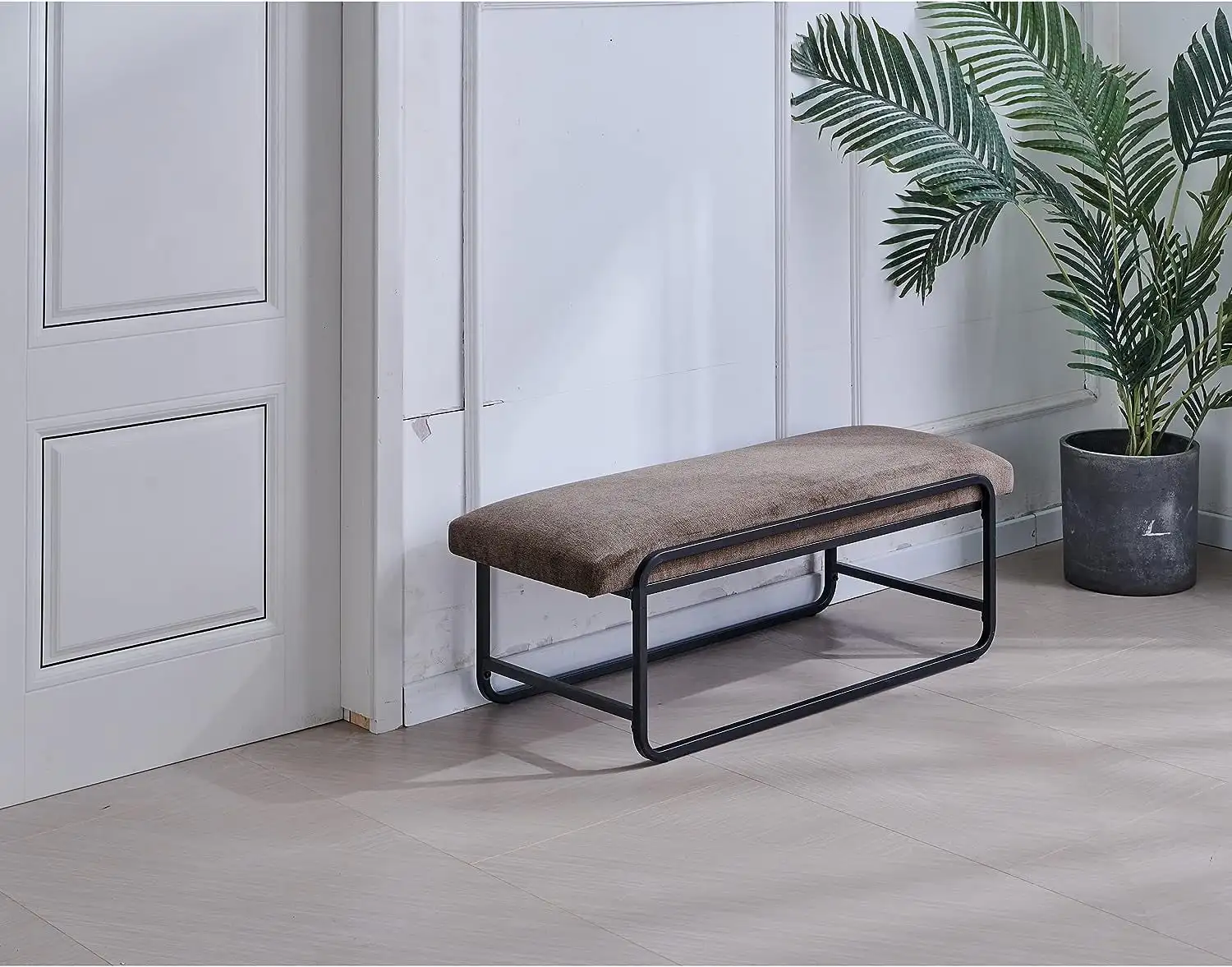

Upholstered Bedroom Bench, Feature Bench at End of Bed in Entry Bedroom
