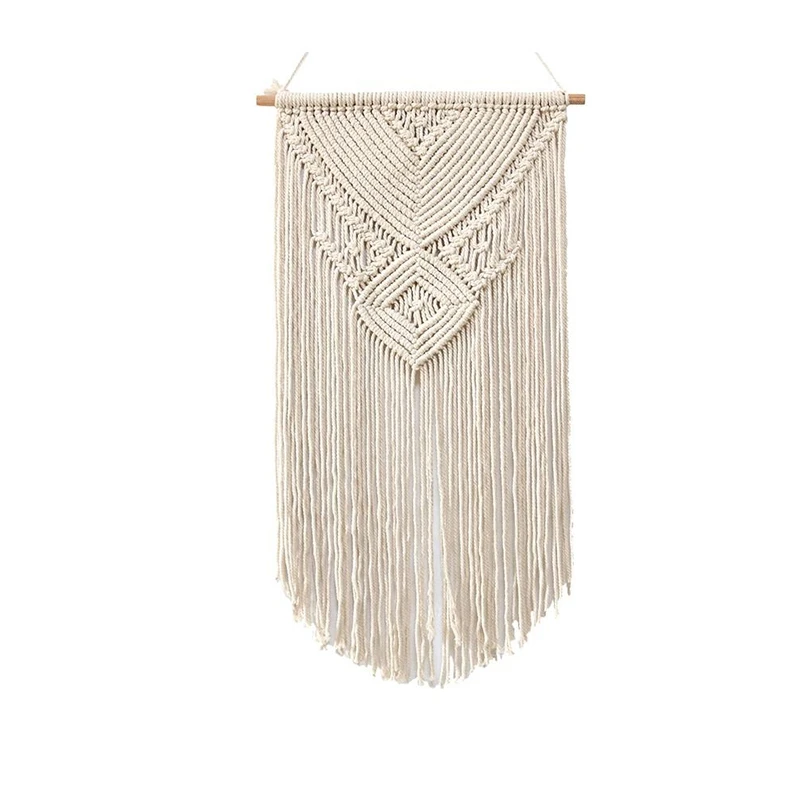 

Large Macrame Bohemian Tapestry Wall Hanging Boho Style Geometric Art Handicrafts Woven Tapestry Sofa Background Decor
