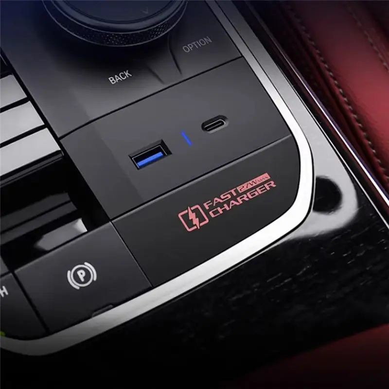 1 PCS 27W 자동차 USB 유형 C 고속 트레이 패드 보관함 부품 액세서리 BMW X3 X4 IX3 2022 2023-A65M
