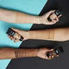 Micolor Fit Me 2 in 1 Matte Black Skin 30g Poreless Powder  30ml Liquid Foundation Dark Skin Dedicated Foundation Cosmetic Set 3