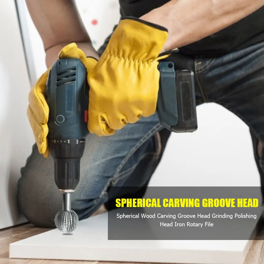 

41.2mm Extreme Sphere Rotary Burr Rotary Woodworking Attachment Wood Carving Grinding Head Ball Gouge Grinding Head