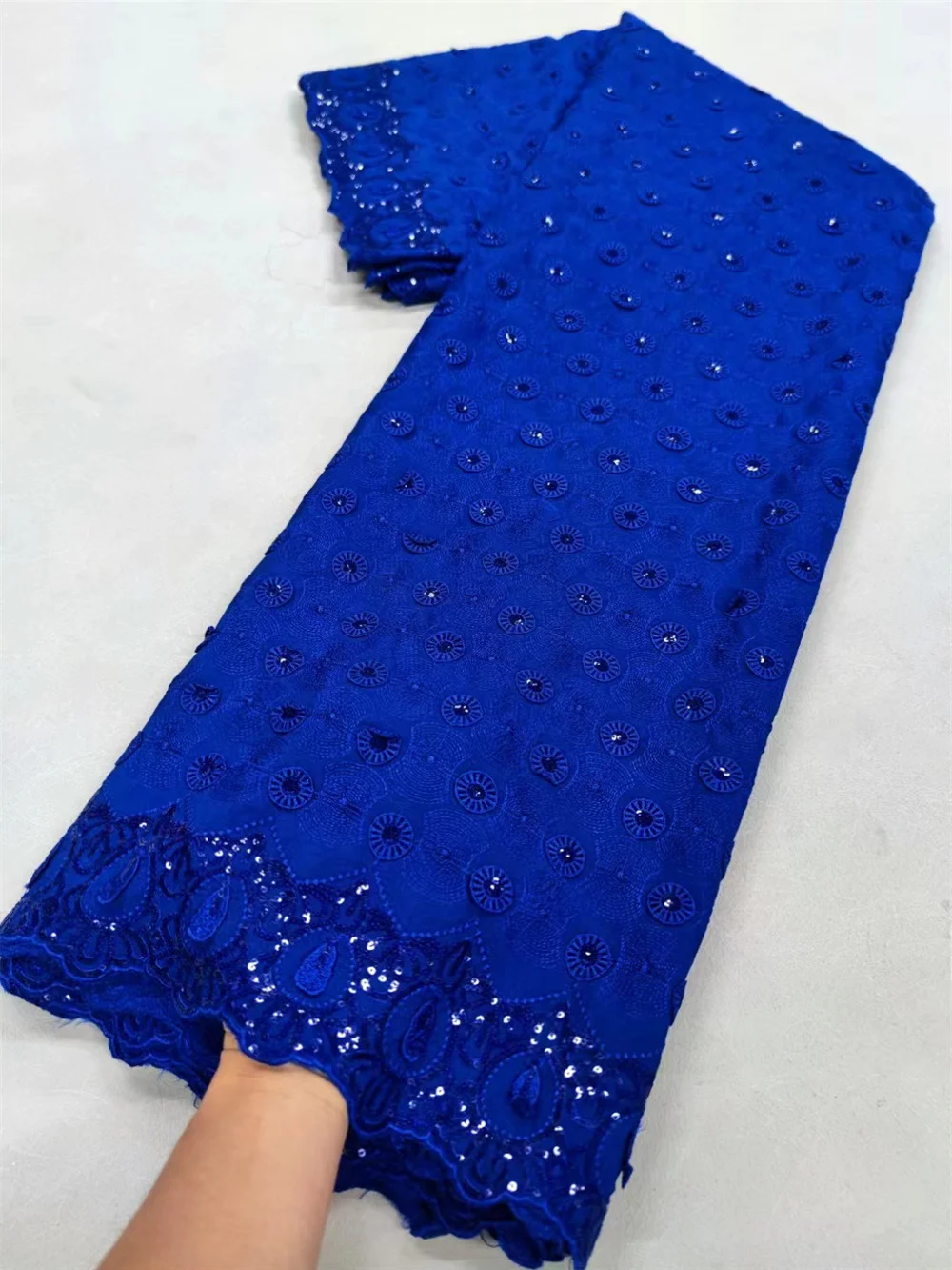 Lace Fabric Nigerian Milk Silk African Cord Water Soluble