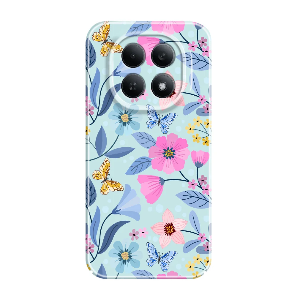 Vibrant Floral Design Phone Case - Durable Hard Cover with Screen Protection