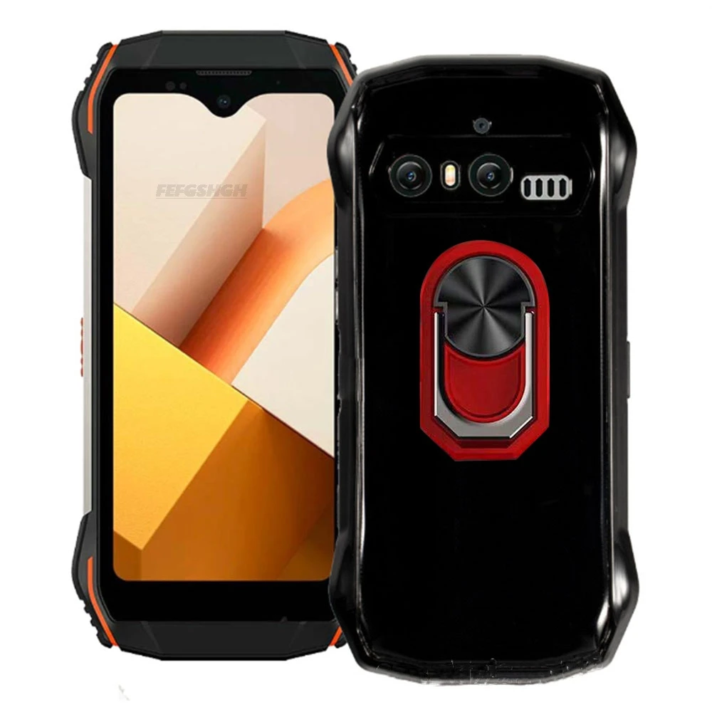 Durable Blackview Soft TPU Silicone Case with Back Finger Ring and Bracket