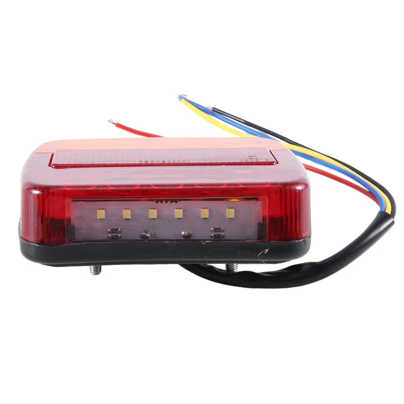 

12V светодиодный квадратная лампа, двухцветная задняя фара, универсальные автомобильные принадлежности