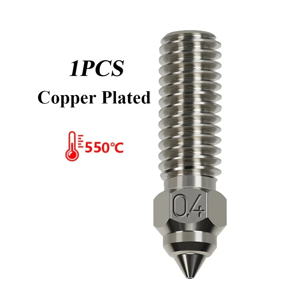 Premium Brass-Plated Copper Hard Steel 3D Printer Nozzles
