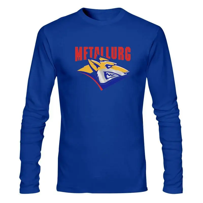 Man Clothing New Metallurg Magnitogorsk KHL Russian Professional Hockeyer White T-Shirt Handmade 2 Hot Summer Men T Shirt Fashi |