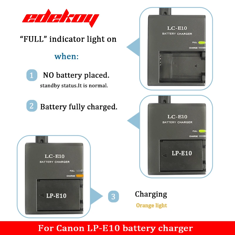 LC-E10 /E LC-E10C BATTERY CHARGER For Canon LP-E10 EOS 1100D 4000D 3000D 1200D 1300D 1500D kiss X50 Rebel T3 EU Standard Plug charger adapter battery charger battery charger adapter