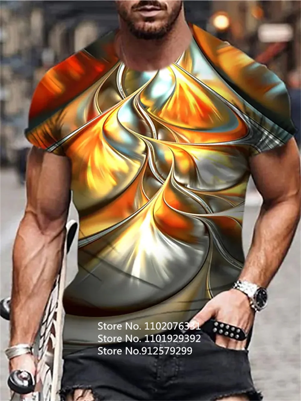 

2022 New Fashion Punk Gothic 3d T Shirt Men/Women Casual Round Neck Short Sleeve Sports T-shirt