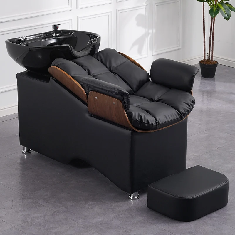 Adult Ergonomics Shampoo Chairs Luxury Stylist Thai Shower Stylist Shampoo Chairs Lounge Massageador Salon Furniture MR50SC massage comfort shampoo chairs shower ergonomics simplicity hairdressing shampoo chairs thai massageador salon furniture mr50sc