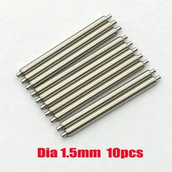 Stainless Steel Spring Bar Watch Strap Link Pins (10 Pack) - Various Sizes Available for 12mm (Dia 1.5mm)