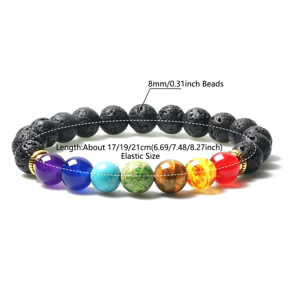 Elastic Natural Green Malachite Anti Anxiety Healing Bead Bracelet