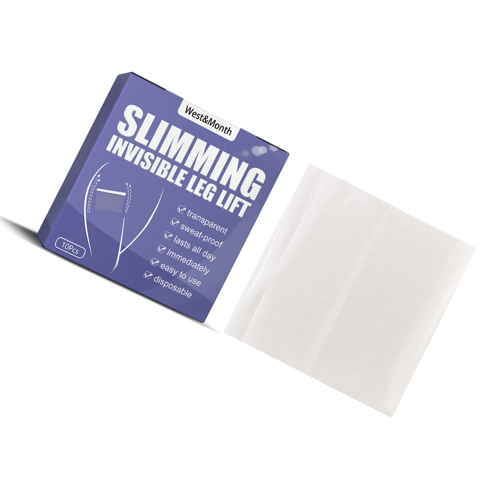 10pcs Leg Tape For Sagging Skin AntiChafing Invisible Leg Tapes For