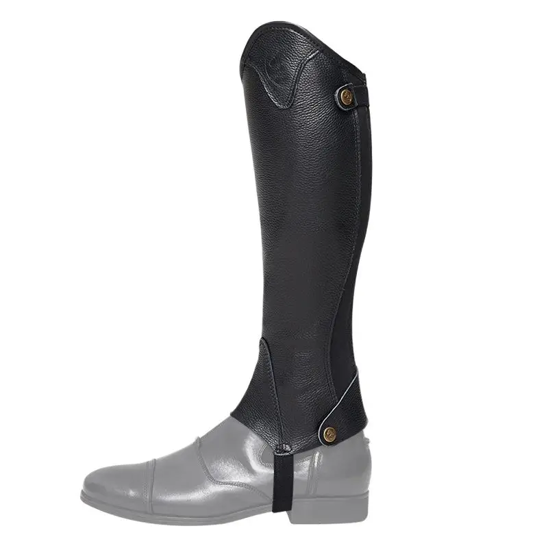 Leather half-chaps for men and women comfortable breathable Knight equipment Protect knight leg horse riding protectors