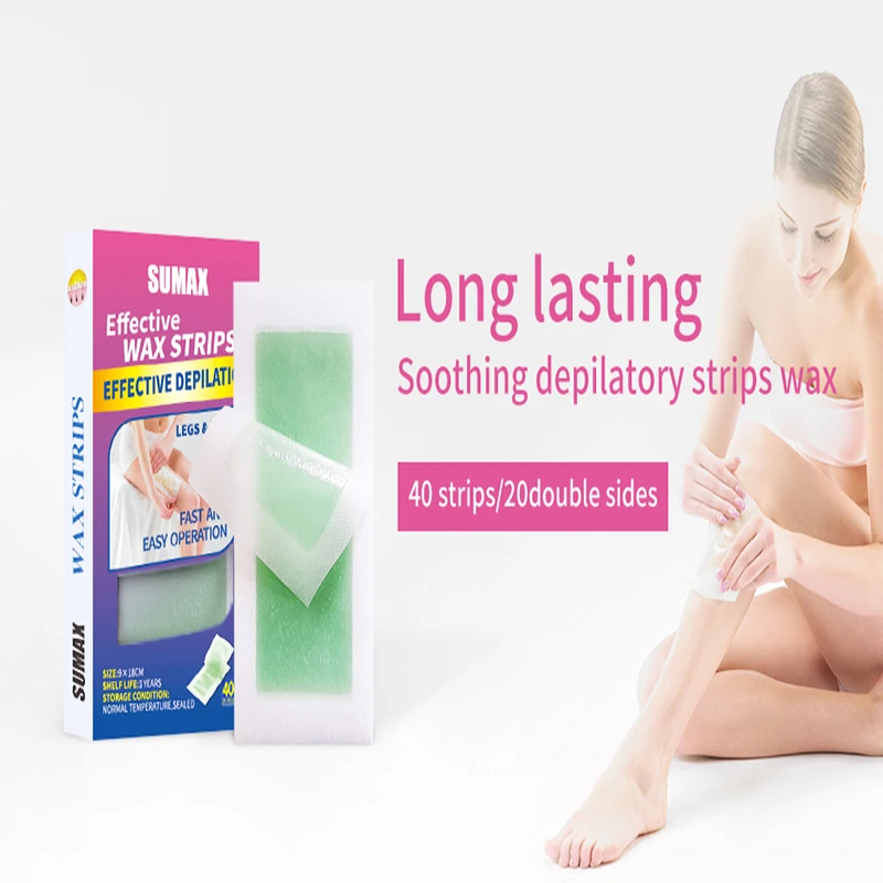 Double Sided lasting Hair Removal Fast Hair Removal Wax Strip Paper