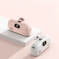 Mini batterie externe chargeur Portable sans fil Capsule Powerbank charge rapide batterie externe d'urgence pour IPhone Xiaomi Huawei 6